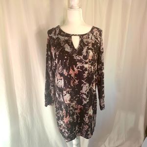 SOMA MIDI LONG SLEEVE PAJAMAS NIGHT SHIRT SZ L